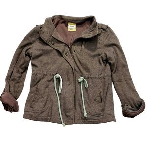 Fossil Womens Cotton Drawstring Jacket Size Small
